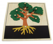Vkladacie puzzle - Strom (24x24 cm)