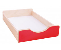 Drevený úložný box Numeric - Malý-červený