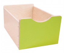Drevený úložný box Numeric - Veľký-zelený
