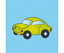 Vankúšik s potlačou - auto