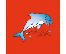 Vrecúško na topánky s potlačou - delfín