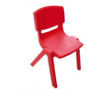 Stolička plast. 35 cm červená