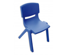 Stolička plast. 35 cm modrá