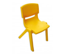 Stolička plast. 35 cm žltá