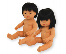 Bábiky rôznych kultúr, 38 cm,ázijský typ-dievča