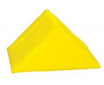 Trojuholník krátky - koženka/žltá