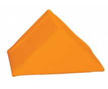 Trojuholník krátky - koženka/oranžová
