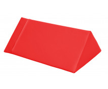 Trojuholník stredný - koženka/červená
