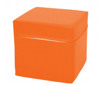 Kocka malá - koženka/oranžová