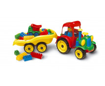 Traktor s vlečkou + stavebnica