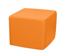 Taburetka štvorec - oranžová 30cm