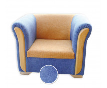 Masívna sedačka pre jedného modrá