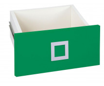 Zásuvka úzka Kolor Plus - tmavo zelená