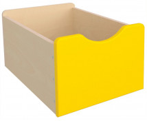 Drevený úložný box - Veľký - žltý