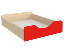 Drevený úložný box - Malý - červený