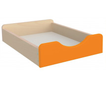 Drevený úložný box - Malý - oranžový
