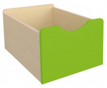 Drevený úložný box - Veľký - zelený