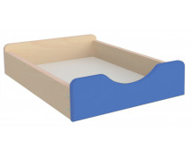 Drevený úložný box - Malý - modrý