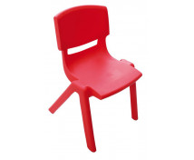 Stolička plast. 26 cm červená