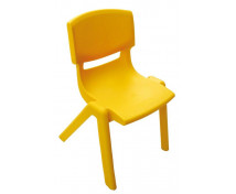 Stolička plast. 26 cm žltá