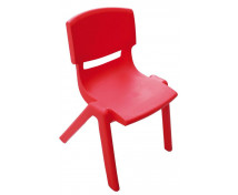 Stolička plast. 38 cm červená