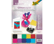 Papier s trblietkami 10 ks