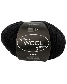 Vlna, 100 g - čierna