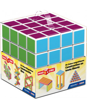 Geomag - Magicube - rôznofarebné, 64 ks