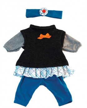Oblečenie pre bábiky - 38 cm - Modrá sada pre dievča
