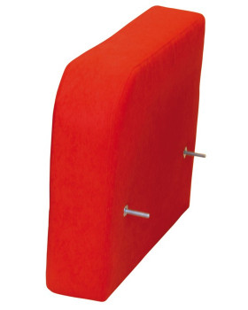 Ľavá opierka - 35 cm, červená