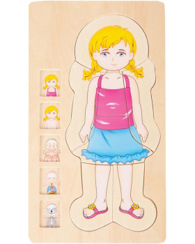 Vrstvové puzzle - Dievča
