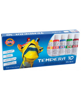 Temperové farby, 10 odtieňov