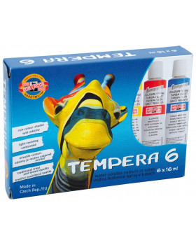 Temperové farby, 6 odtieňov