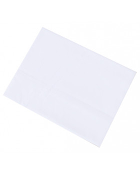 Obliečka na vankúš NOMI - Jednofarebná biela- gombíkové zapínanie