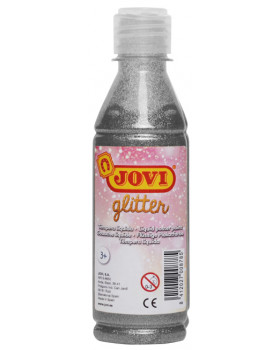 Trblietavá plagátová farba - strieborná, 250 ml