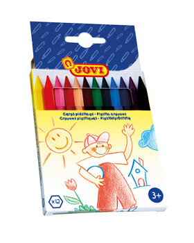 Pastelky Plasticolor, šesťhranné,12 ks