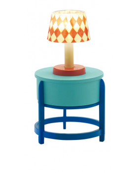 Nábytok do domčeka - Lampa so stolíkom