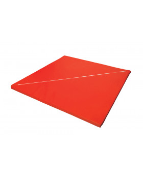 Rohový rozkladací matrac - červený