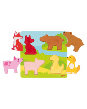 Vkladacie dotykové puzzle - Zvieratká
