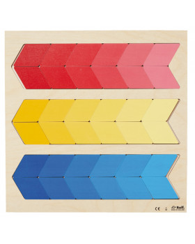 Vkladacie puzzle - Farby a Tvary - červená, žltá, modrá