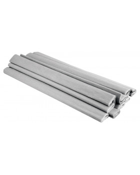 Krepový papier strieborný metal
