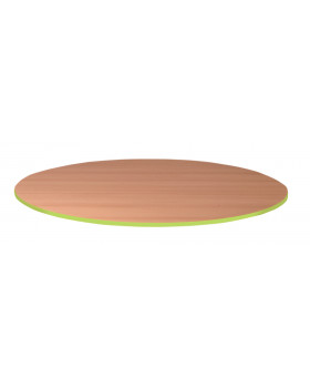 Stolová doska 25 mm, BUK, kruh 85 cm  - zelená