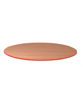 Stolová doska 25 mm, BUK, kruh 85 cm - červená