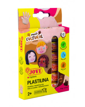 Plastelína - Odtiene pleti, 6 ks