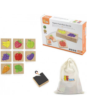 Magnetické puzzle - Ovocie sada 32ks