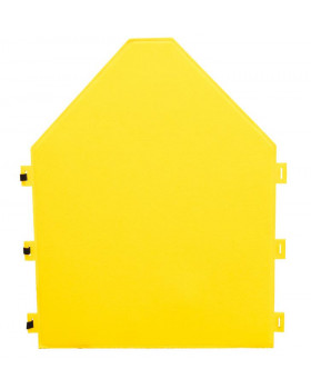 Filcový paraván domček - žltý