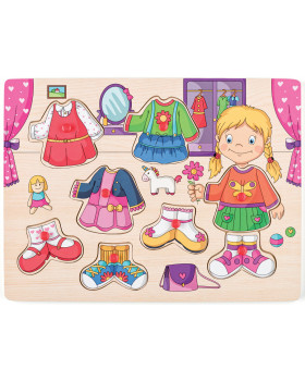 Obliekacie puzzle - Dievča