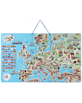 Magnetická mapa Európy - 3 v 1