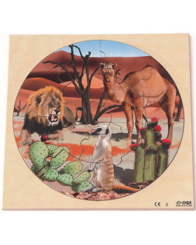 Puzzle - Divoké zvieratká - V púšti