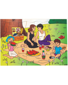 Puzzle - Rodina - Na pikniku